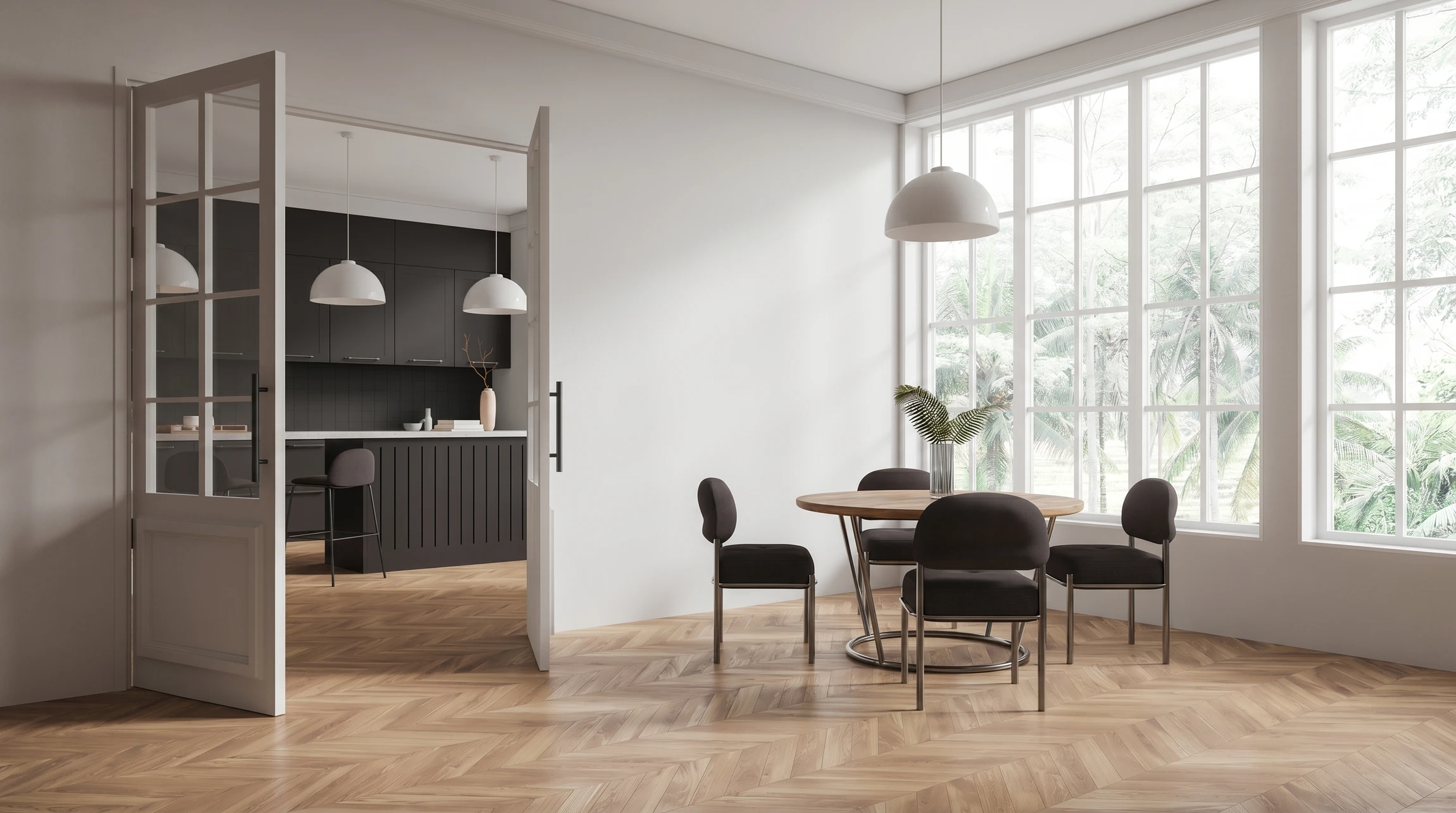 Ouvrier professionnel installant un nouveau parquet à l'intérieur, gros plan